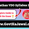 “Rajasthan VDO Syllabus 2025: Complete Guide to Crack the Exam”