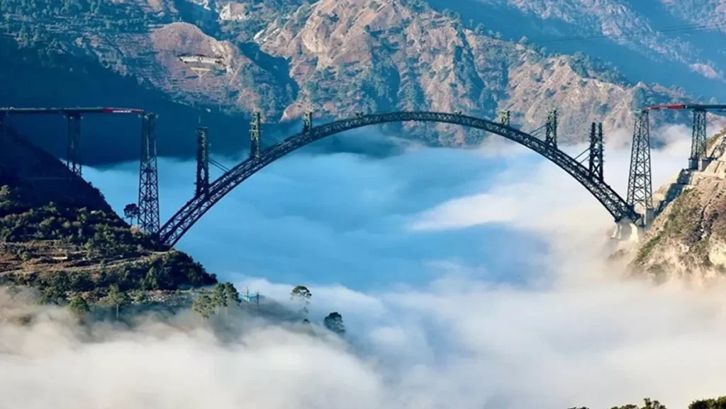 The World’s Highest Railway Arch Bridge: Chenab Bridge in India